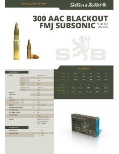 CARTOUCHES SB 300 AAC BLACKOUT FMJ 200/13G SUBSO 2