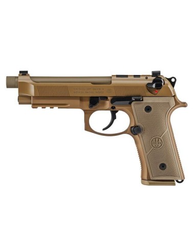 BERETTA M9A4 9MM 5.2" FILETE 1/2-28 CERAKOTE FDE 3 x 18CPS CHARGEURS