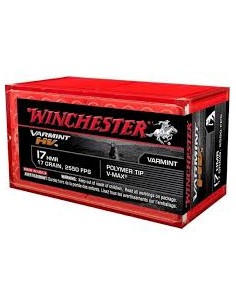 boite de 50 cartouches calibre 17 HMR, Winchester Varmint...
