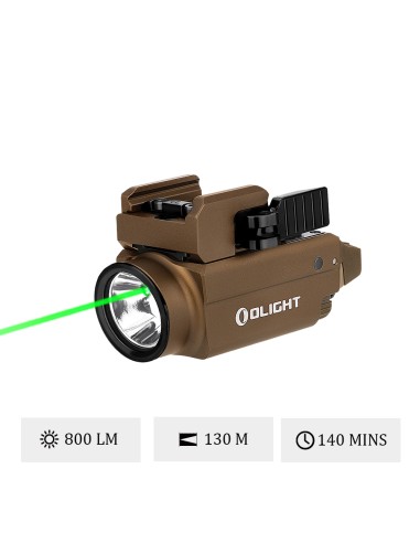 Olight Baldr S TAN Lampe tactique avec laser vert