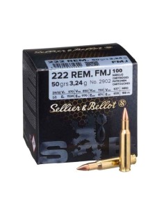 CARTOUCHES SB 222 REM FMJ VRAC X100 3.24g