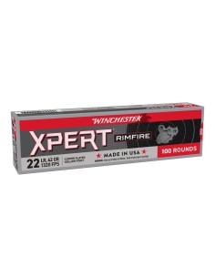 100 CARTOUCHES WINCHESTER 22LR, XPERT, 42 g, CUIVRÉES