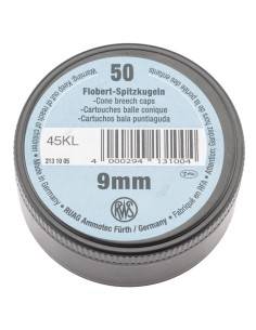 BOÎTE DE 50 CARTOUCHES 9 MM FLOBERT À BALLE 2